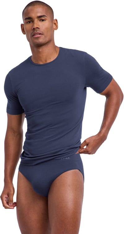 FALKE Daily Seamless naadloos modal top van onderlaag heren grijs - maat S