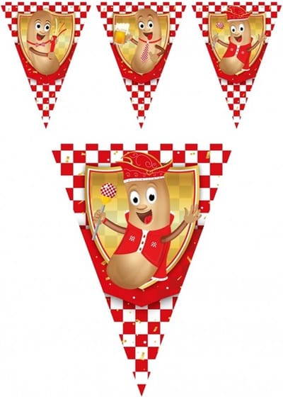 Vlaggenlijn 10 m Brabants fisje.