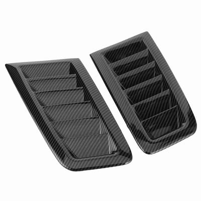 Dailygoods- Luchtinlaat Vents 2 Stuks - Koolstofvezel - Slijtvast - Auto Accessoires - MK2 Stijl - Sportief Ontwerp - Ventilatiesleuven