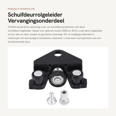 Dailygoods- Schuifdeurrolgeleider Vervangend OE-onderdeel 7700312012 - Soepel Bewegen - Katrol Bevestiging - Originele Standaard - Lokaal Magazijn - Creatief Ideaal - Schuifdeuronderdeel