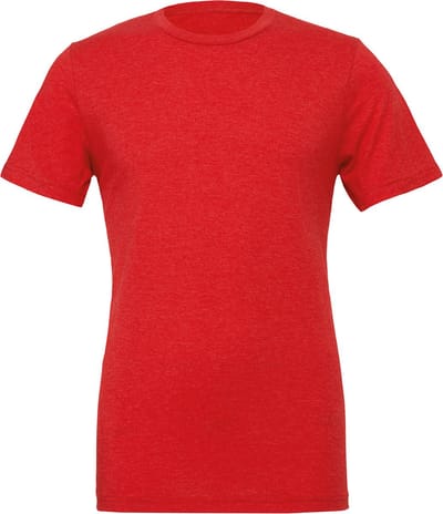 Bella+Canvas Unisex Triblend Crew Neck T-Shirt CV3413 - Red Triblend (Heather) - S