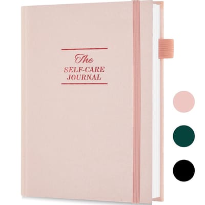 Zelfzorgdagboek A5 met Reflectie en Welzijnstracking – Roze