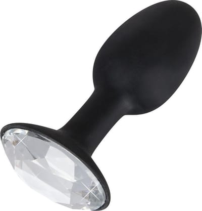 You2Toys – Siliconen Buttplug Flexibel met Diamanten Edelsteen maat S Betoverend Ontwerp - Zwart