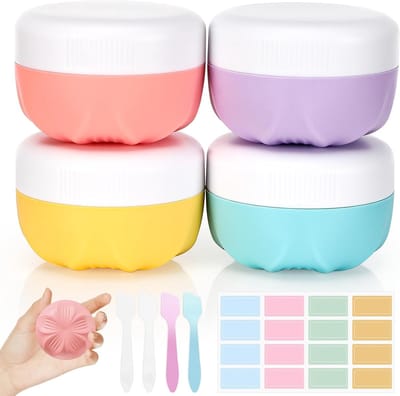 Famanu – Siliconen reisflessen set 30 ml - compacte hervulbare containers voor cosmetica en toiletartikelen