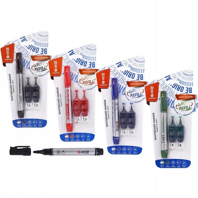 MemoBe MM010 Whiteboard Marker Rood + 2 Inktamullen
