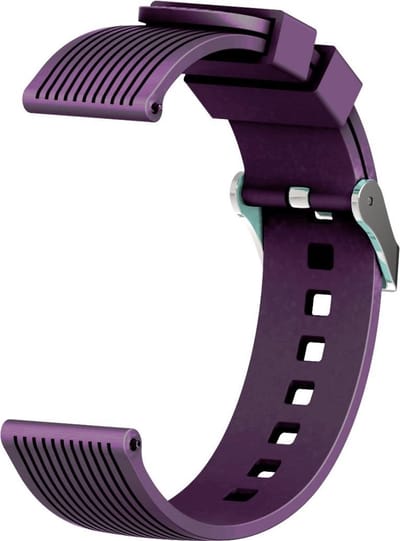 Samsung Galaxy Watch (42MM) Siliconen Bandje Vertical Stripe |Paars / Pruple| Premium kwaliteit |One Size|TrendParts