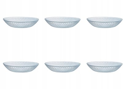 Luminarc Pampille Diepe Borden 20 cm - Set van 6 - Transparant glas