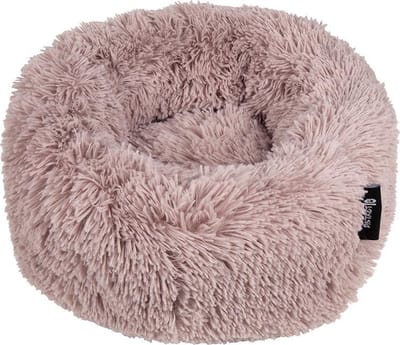 District 70 FUZZ - Hondenmand Comfortabel en Zacht Pluche - Zand - Small Ø 45 cm