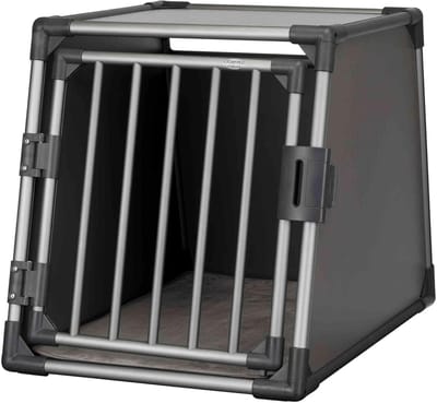 Transportbox Hond - Reismand Kenel - Veilig Vervoer - Stabiel Geluidsarm - 61x65x86cm - Grafiet