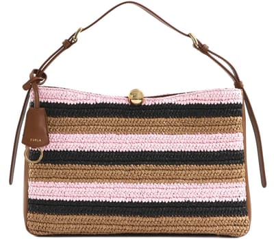 FURLA schoudertas Sfera Soft Shoulder Bag Toni Cognac veelkleurig
