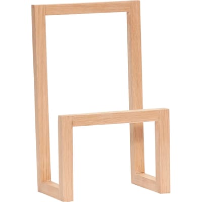 HÜBSCH INTERIOR - FSC® eiken magazinehouder tafel of wand - 17x10xh27 cm