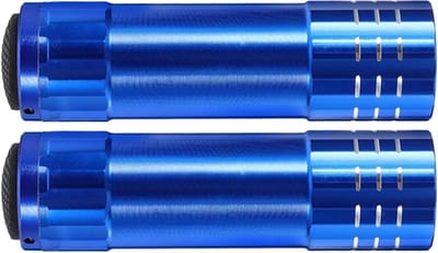 Geheime Kluis - Valse Zaklamp - Waardevolle Spullen Verbergen - Draagbaar Ontwerp - 2 Stuks - Blauw