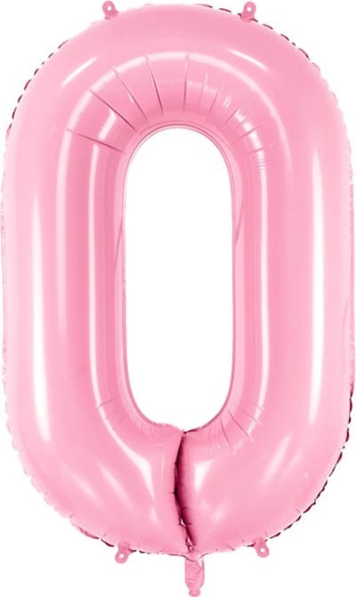Cijfer 0 (86 cm) - Lichtroze