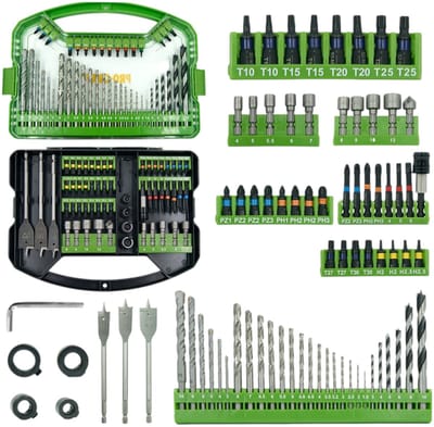 Procraft DBS-101 bit- en boorset 101-delig S2-staal Phillips / Pozidriv / Torx / Hex / sleuf / vierkant