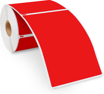 Boxstuff labels geschikt voor Dymo 4XL S0904980 rood – 104 mm x 159 mm - 220 etiketten per rol - Verzendetiketten - LabelWriter 4XL - Extra Groot