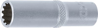 BGS Dopsleuteldop Gear Lock, diep - 3/8 - 12 mm