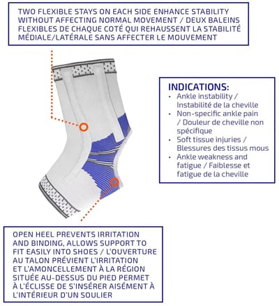 Enkelbrace - Voetband - Ondersteuning Enkel - Open Hiel - One Size - Niet gespecificeerd