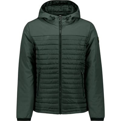 No Excess Jacket Short Fit Hooded Padded Dark Steel Größe: M | Leichte Jacken Outlet | Herren