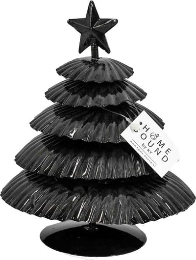 HomeBound by KY | Metalen kerstboom blauw | 3x13x17cm | kerst decoratie | kerstboompje