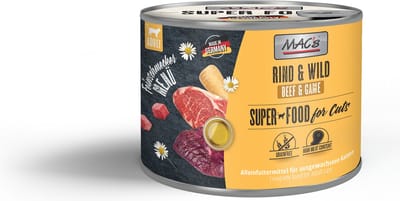 MAC's superfood kattenvoer Fijnproever - Rundvlees & Wild 6x 200g - hoog vers vleesgehalte 96,7%