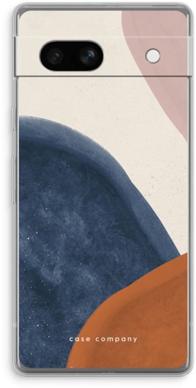 Case Company® - Hoesje geschikt voor Google Pixel 7A hoesje - Geo #1 - Soft Cover Telefoonhoesje - Bescherming aan alle Kanten en Schermrand