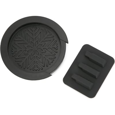 Coussinet de sourdine pour guitare, couvercle de trou sonore, accessoires pour instruments de musique en silicone noir(Noir ) noir