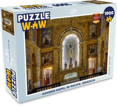 Puzzel Gouden Kapel in Recife, Brazilië - Legpuzzel - Puzzel 1000 stukjes volwassenen