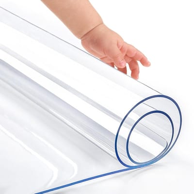Tafelbeschermer PVC - Kaptafelmat Onderlegger - Meubels Beschermen - Waterdicht Afveegbaar - 50x80 cm - Transparant