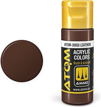 AMMO by Mig Jimenez Hobbyverf Acrylverf - MIG 20058 ATOM - Leather - Acryl - 20ml Verf flesje - 20 ml