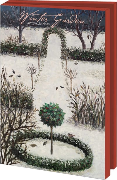 Bekking & Blitz – Kerstkaartenmapje - Winterkaarten - Set wenskaarten - Kunstkaarten - Met sluitzegels - Uniek design - 10 stuks - Inclusief enveloppen - Winter Garden - Laetitia de Haas
