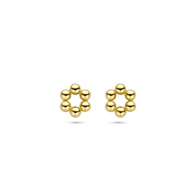 Zilver Verguld (Geel) Oorknoppen Bolletjes 1 Micron 2103200