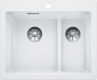 Blanco Pleon 6 Split 521693 opbouw spoelbak - wit