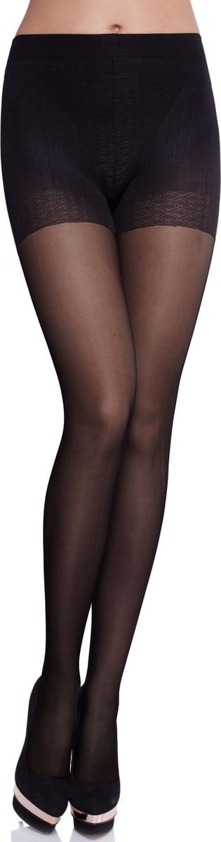 Merry Style Dames Panty - 40 DEN - Medium gloss - Polyamide - MS-GB-128-nn - Zwart - S