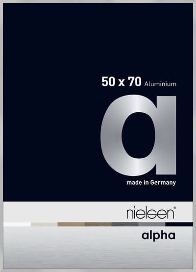 Nielsen Alpha Aluminium Wissellijst Frosted Silver 50x70cm