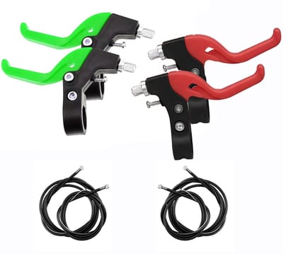 VT Goods - Fiets Remniveau - Fiets Rem Handvat - Duurzaam en Lichtgewicht - Rood + Groen - Geschikt voor Racefiets en Mountainbike - Inclusief Remle..