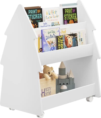 Bolt Edge Opbergkast - Kinderkamer - Wit - Boekenkast en speelgoedkast - Hout MDF