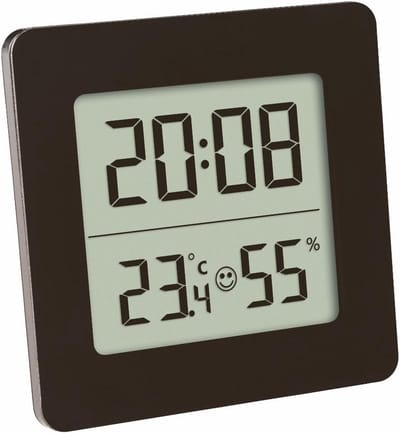 Digitale Thermo-Hygrometer voor Binnenklimaat met Tijd, Datum en Alarm