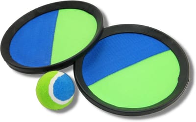 Klittenbandbal Set - Vangspel Bal - Buiten Spelen - Duurzaam Kunststof - 23x28x8 cm
