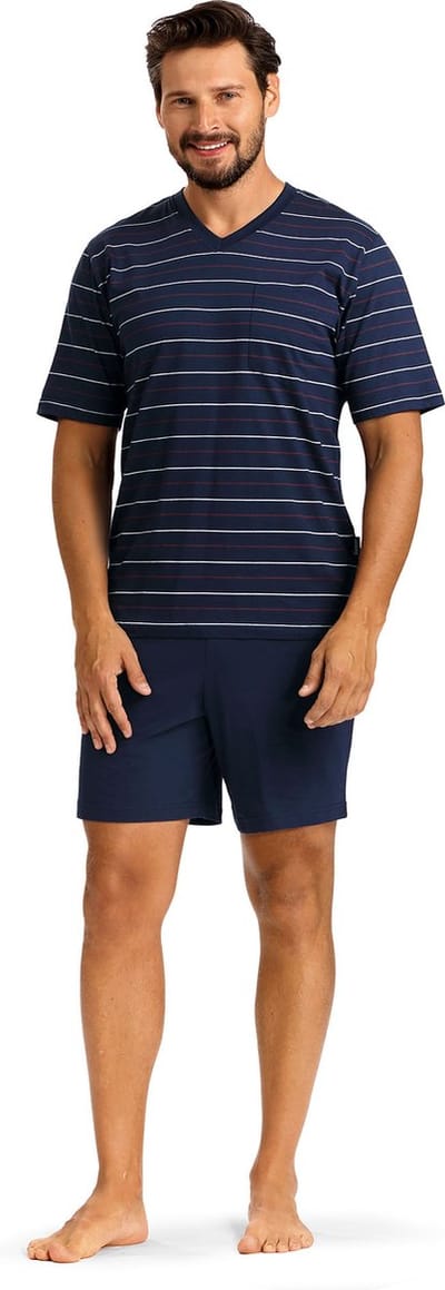 Heren Shortama 'Maritim Stripes'