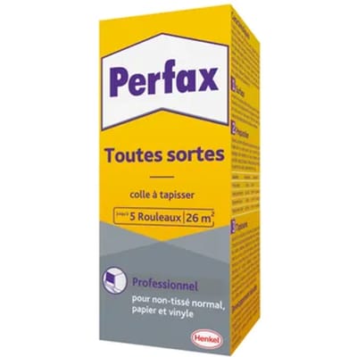 Perfax Professioneel Behangpoeder 180 g Box | Geschikt voor Alle Soorten Behang | Voor Professionele Toepassingen | Krachtige en Betrouwbare Hechting | Eenvoudig te Mengen en Aan te Brengen