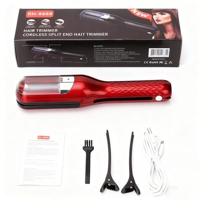 Haar kam - Split end trimmer - Draadloos - Split end trimmer - Haarpunten trimmer - Haar En Verzorging - Voor Gespleten Haarpunten - pluizig, droog, beschadigd, gebroken en krullend haar - Rood