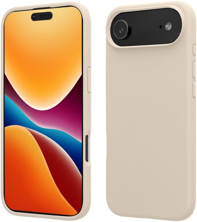 kwmobile telefoonhoesje geschikt voor Apple iPhone Air - Hoesje met siliconen coating - Smartphone case in crème