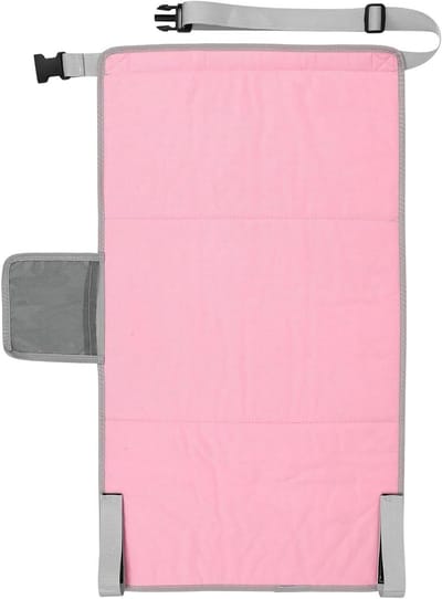 Kinderstoel Vliegtuigverlengstuk - Reis Hangmat - Comfortabel Reizen - Verstelbare Riem - 79 x 44 cm - Roze