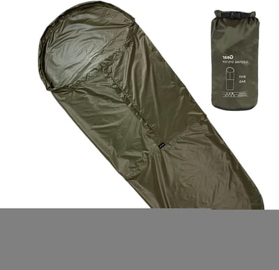 Slaapzakhoes - Thermische hoes - Outdoor avontuur - Warmte reflecterende coating - 23.4 x 12.6 cm - Legergroen