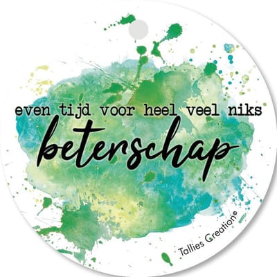 Tallies Cards - kadokaartjes  - bloemenkaartjes - Beterschap - Aquarel - set van 5 kaarten - beterschap - ziekte - 100% Duurzaam