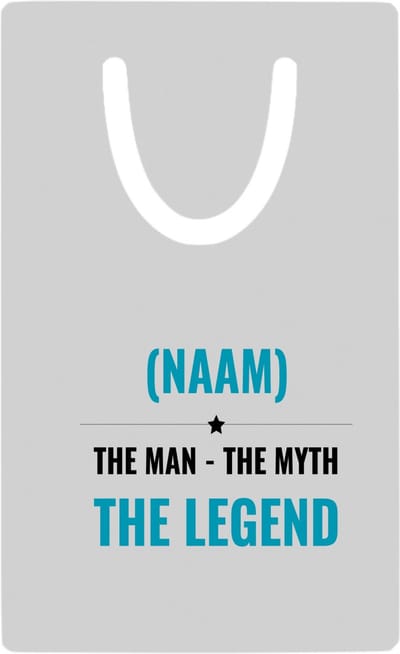 Hacebo® - the man the myth the legend met je eigen naam metalen boekenlegger - iemand die een legend is - de man - myth - mythe - legendarisch - verjaardagscadeau - verjaardag - cadeau - kado Bladwijzer boekenleggers - 7.6 cm x 5cm