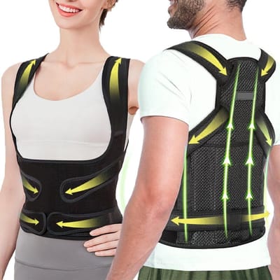 Rugbrace Houdingscorrectie Voor Mannen Vrouwen Ondersteuning Scoliosis Kyfose Rug Rechttrekker S white