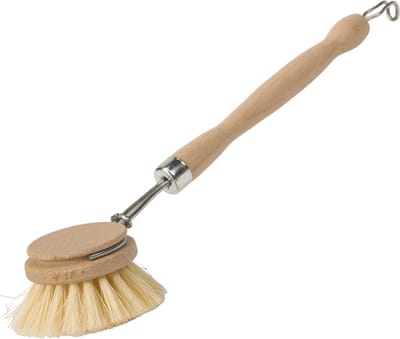 D&L Afwasborstel - Hout met Tampico Haren - Ø 6,5 cm - Harde Haren