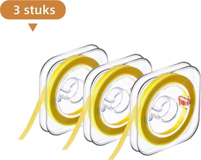 3 rollen - Tandheelkundige polijststrips - Proximale oppervlaktepolijststrips - Gekleurde rolpolijststrips - 6 m/rol - 20 µm geel - Fijn schuurmiddel