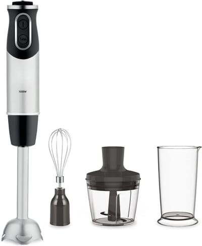 AHD® Mixer staafmixer - Mixer - Mixer handmixer - Zilver/Zwart - 7cm x 7cm x 40cm; 1.37 kg